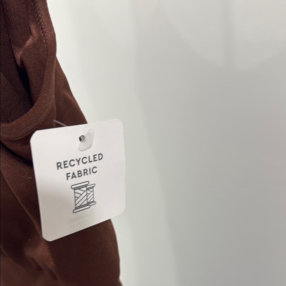 Women's Brown Sleeveless Dress - Picture 6 of 9